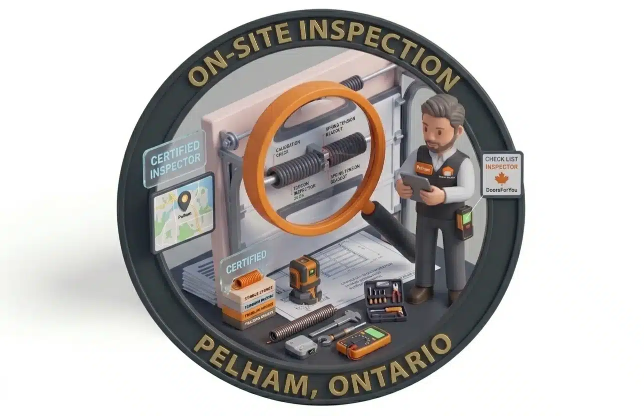 On-site garage door inspection Niagara